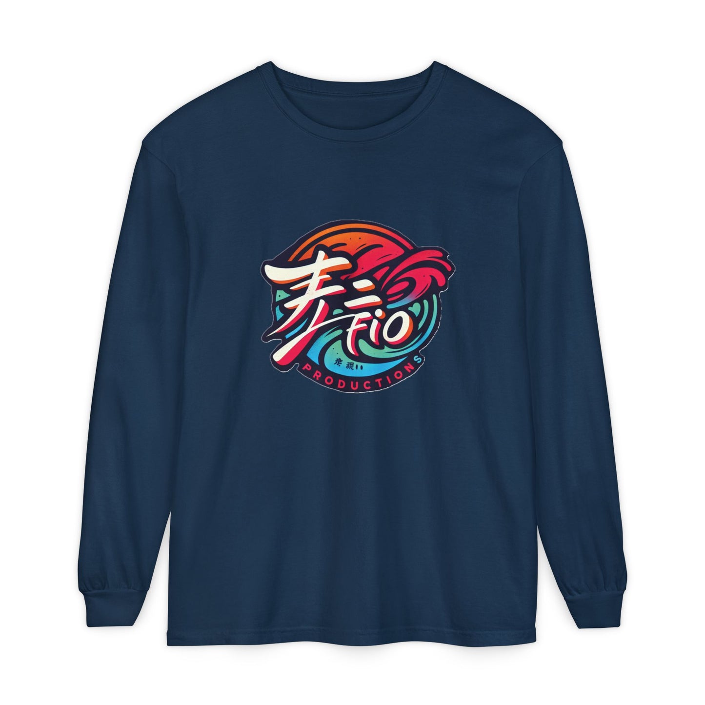 Japanese Wave Long Sleeve T-Shirt