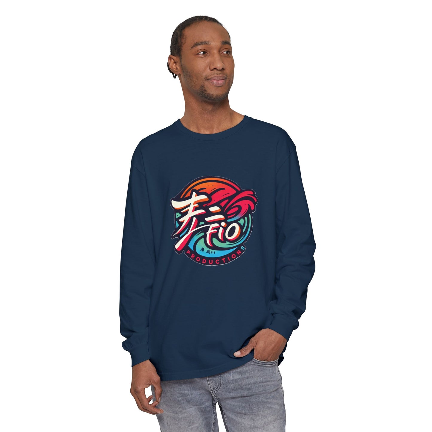 Japanese Wave Long Sleeve T-Shirt