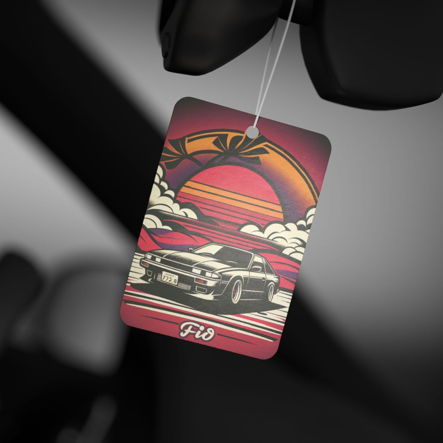 Car Air Freshener - JDM Sunset Design